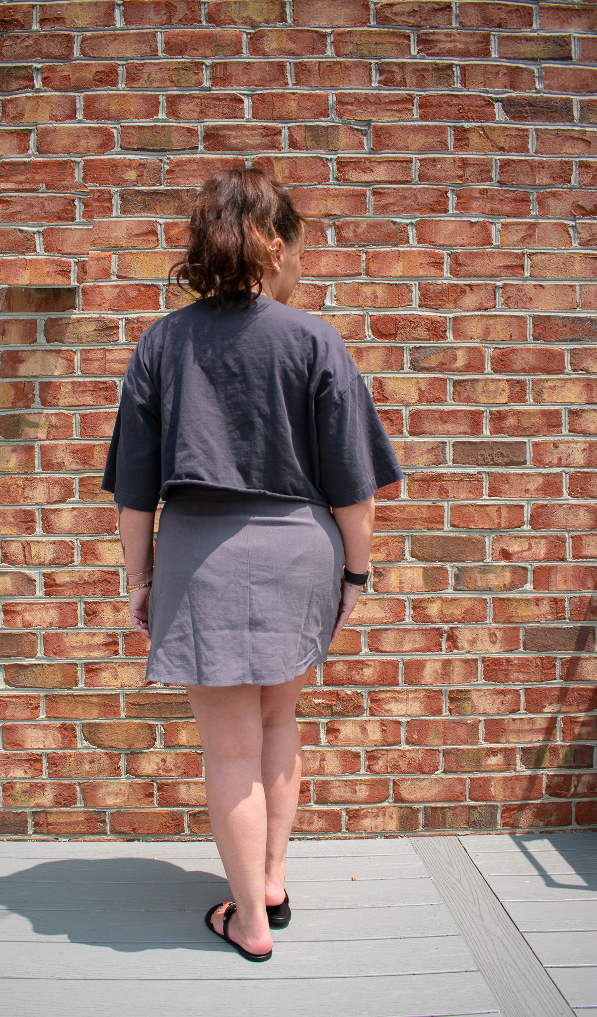Mazie Wrap Skirt - Charcoal