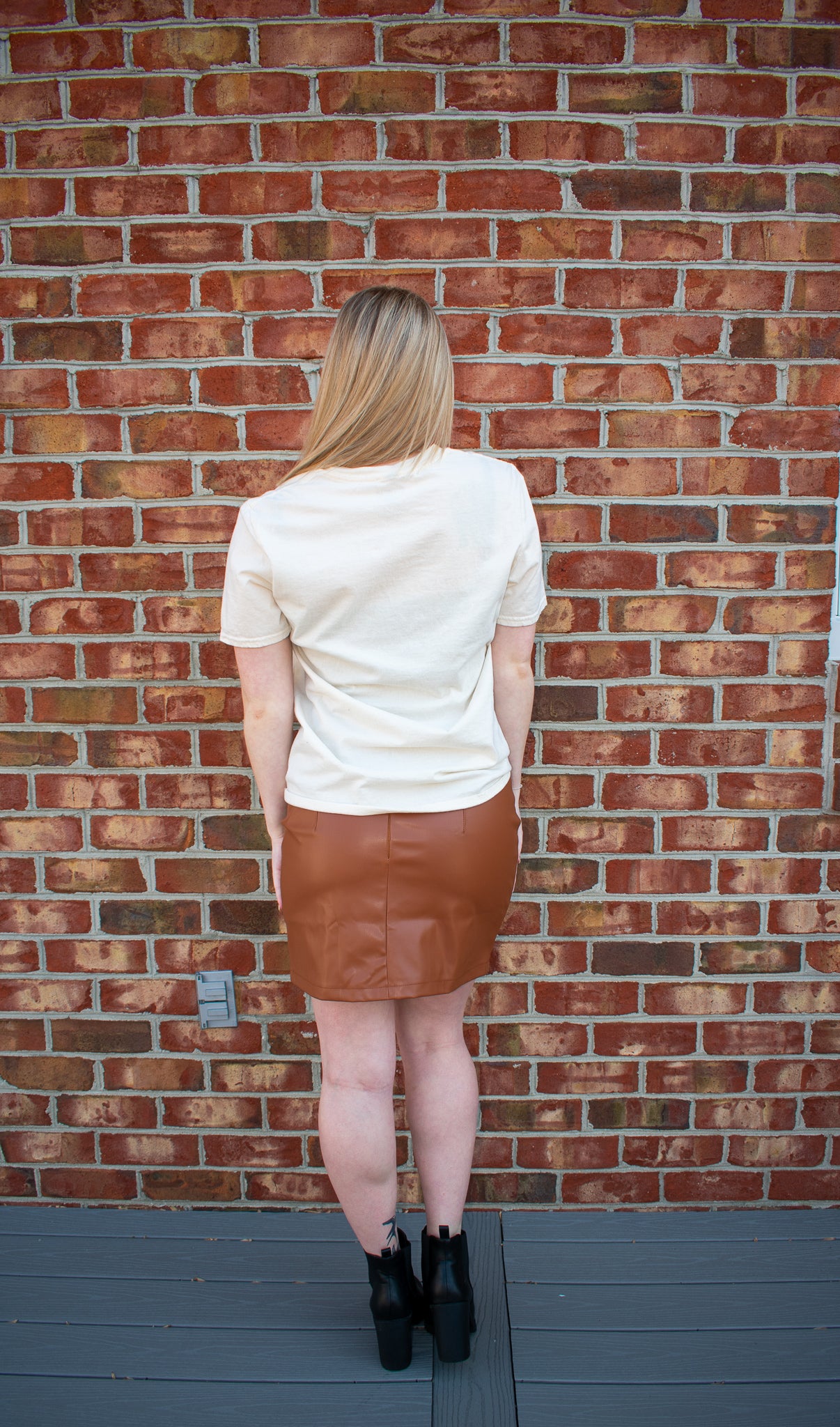 Lany Faux Leather Mini Skirt